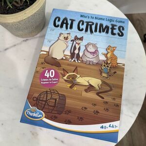 Think Fun Cat Crimes logic Game age 8+